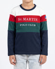 T-shirt maniche lunghe con stampa logo