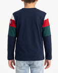 T-shirt maniche lunghe con stampa logo