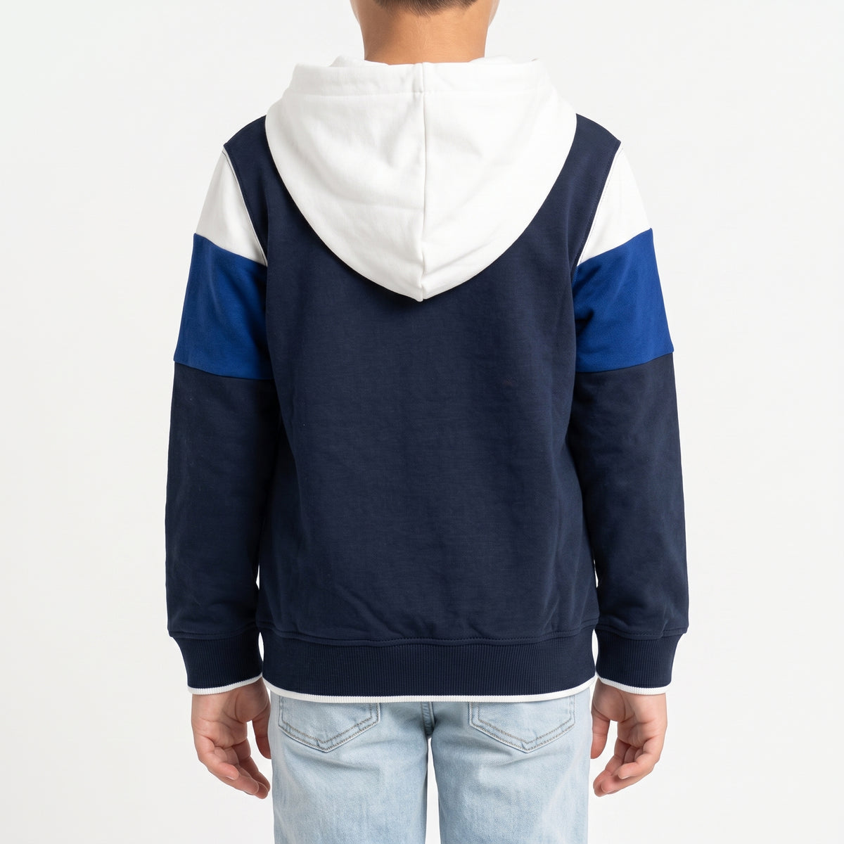 Felpa zip e cappuccio con ricamo logo inside brushed