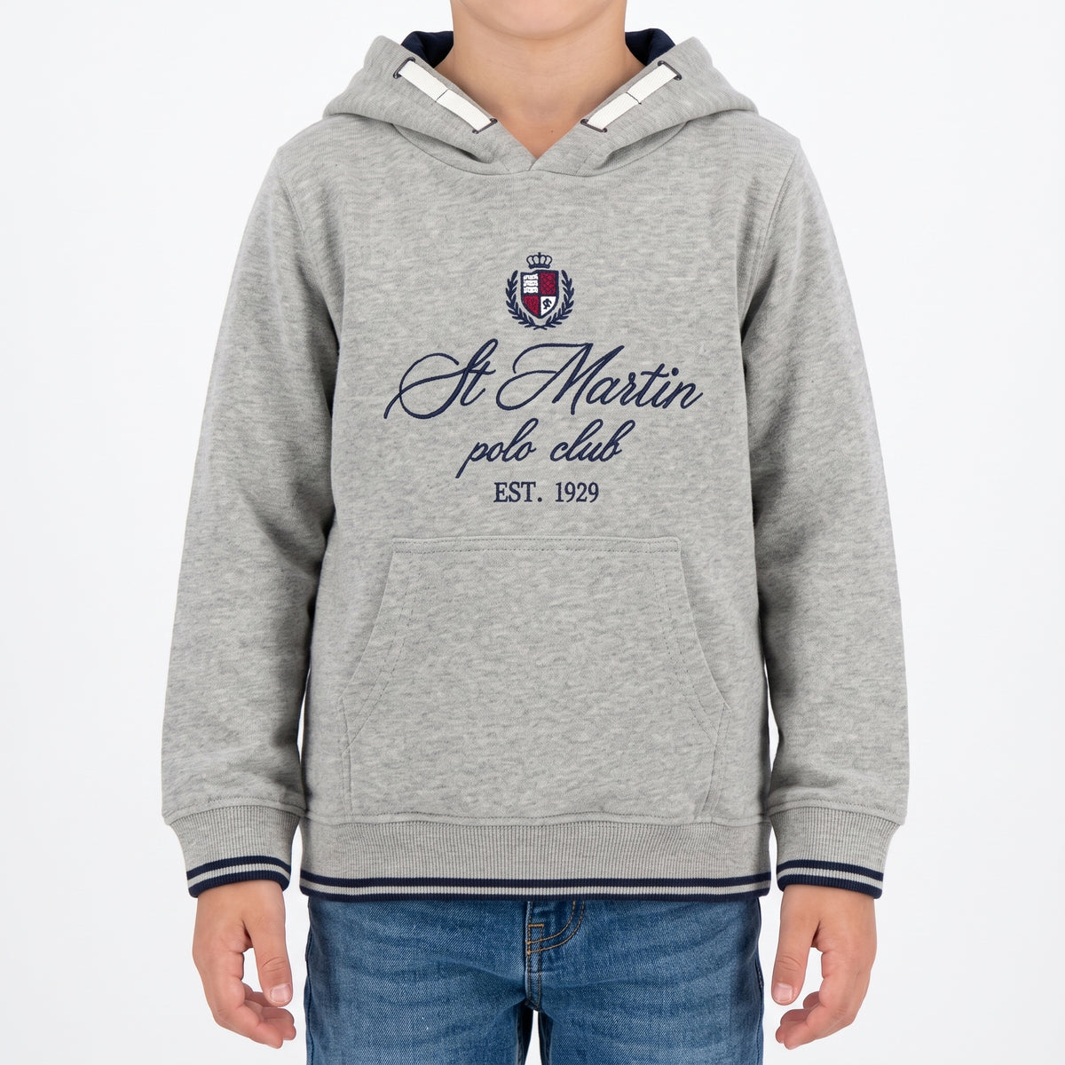 Felpa con cappuccio e logo ricamato inside brushed
