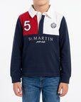 Polo maniche lunghe con ricamo logo