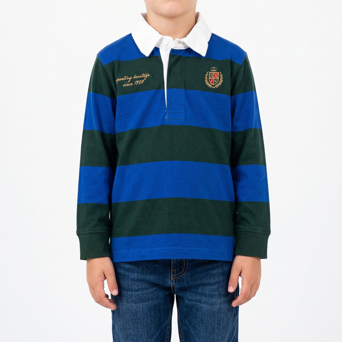 Polo maniche lunghe con ricamo logo