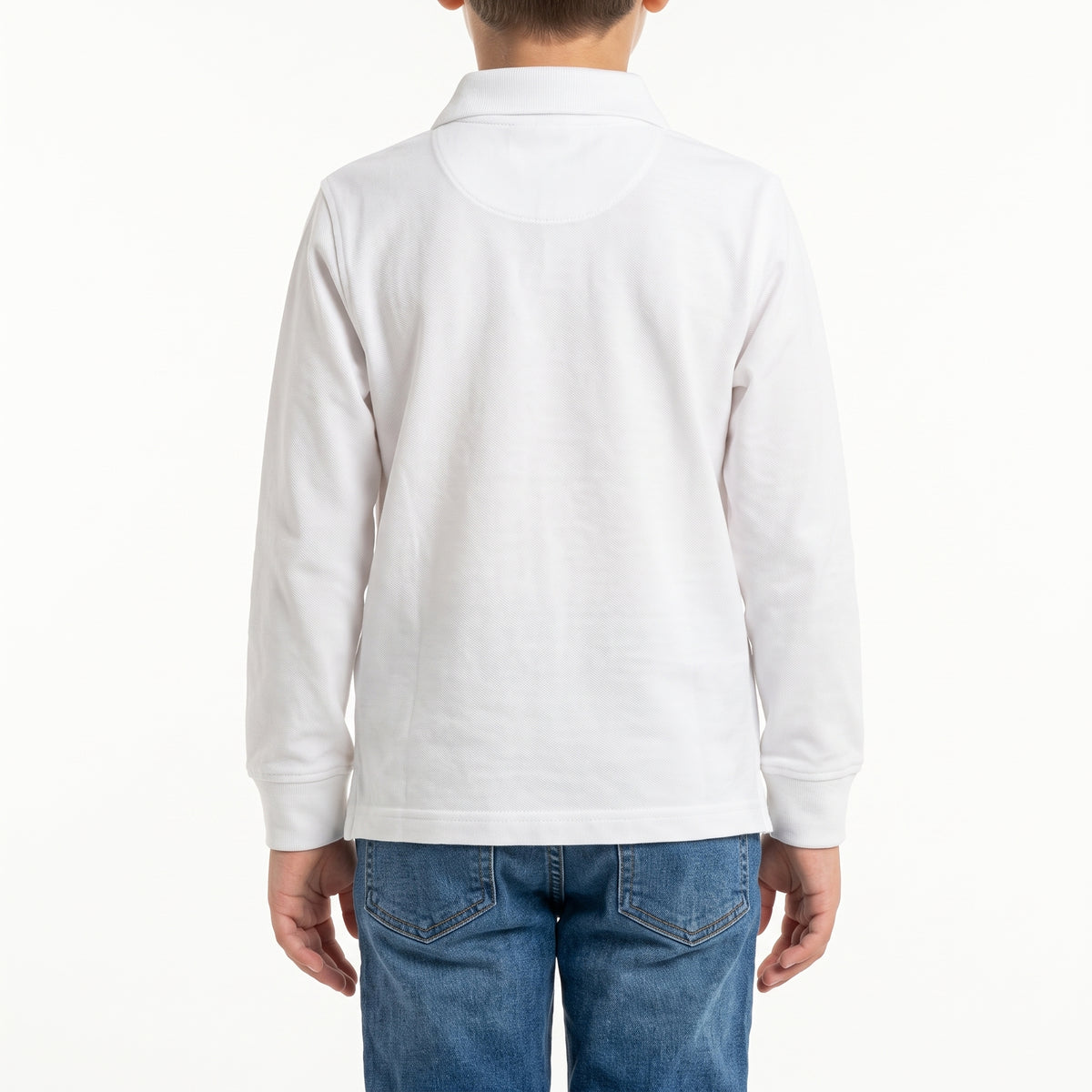 Polo maniche lunghe con ricamo logo