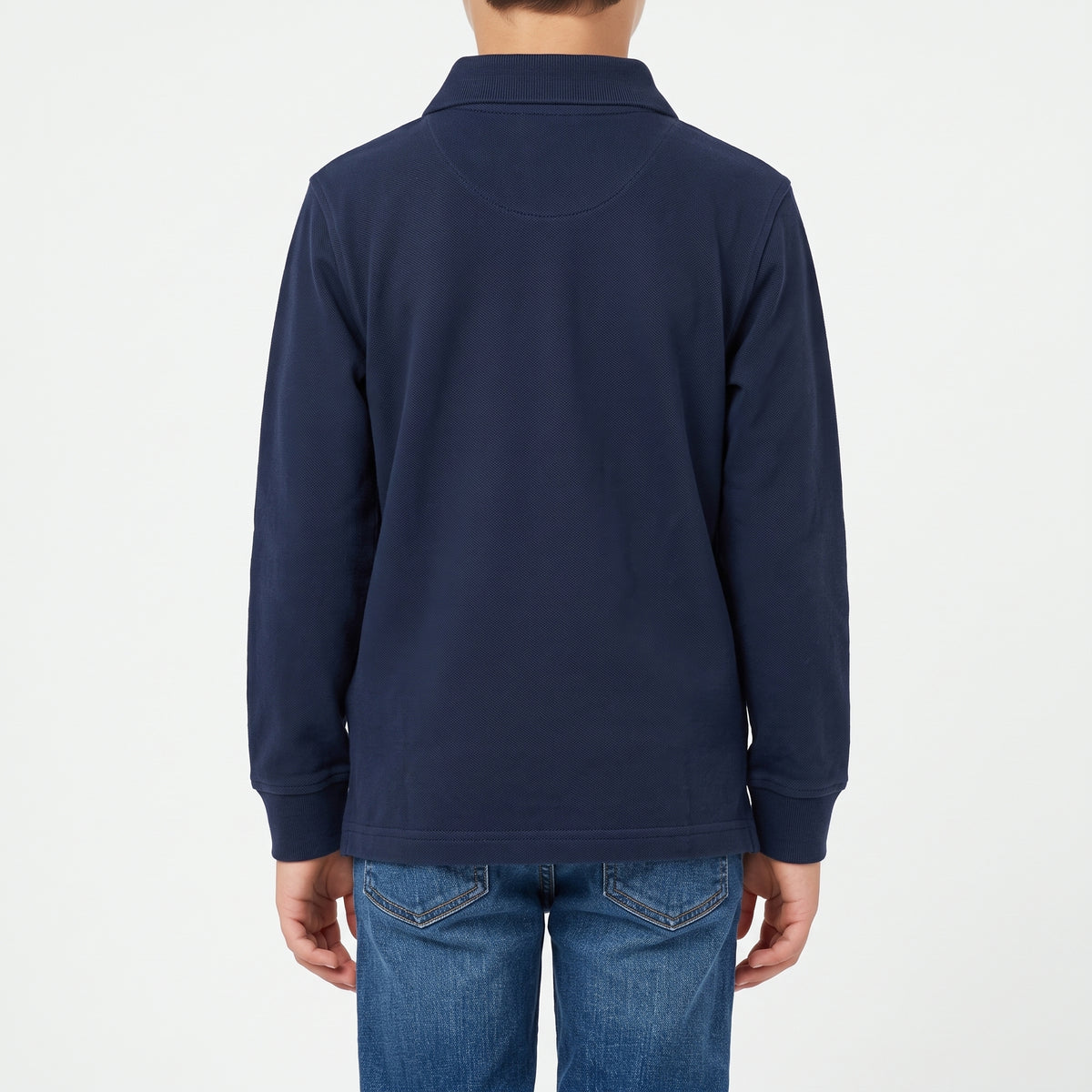 Polo maniche lunghe con ricamo logo