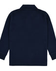 Applique long sleeve jersey polo shirt 3