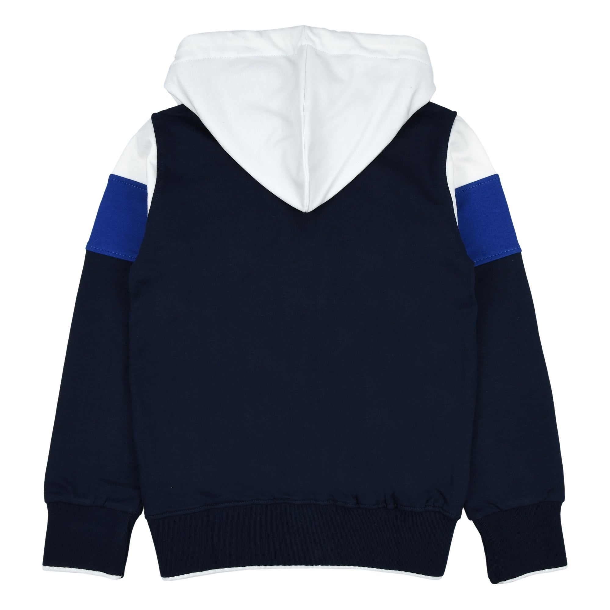 Full zip sweatshirt with hood and logo embroidery