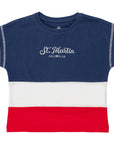 T-shirt in jersey color block