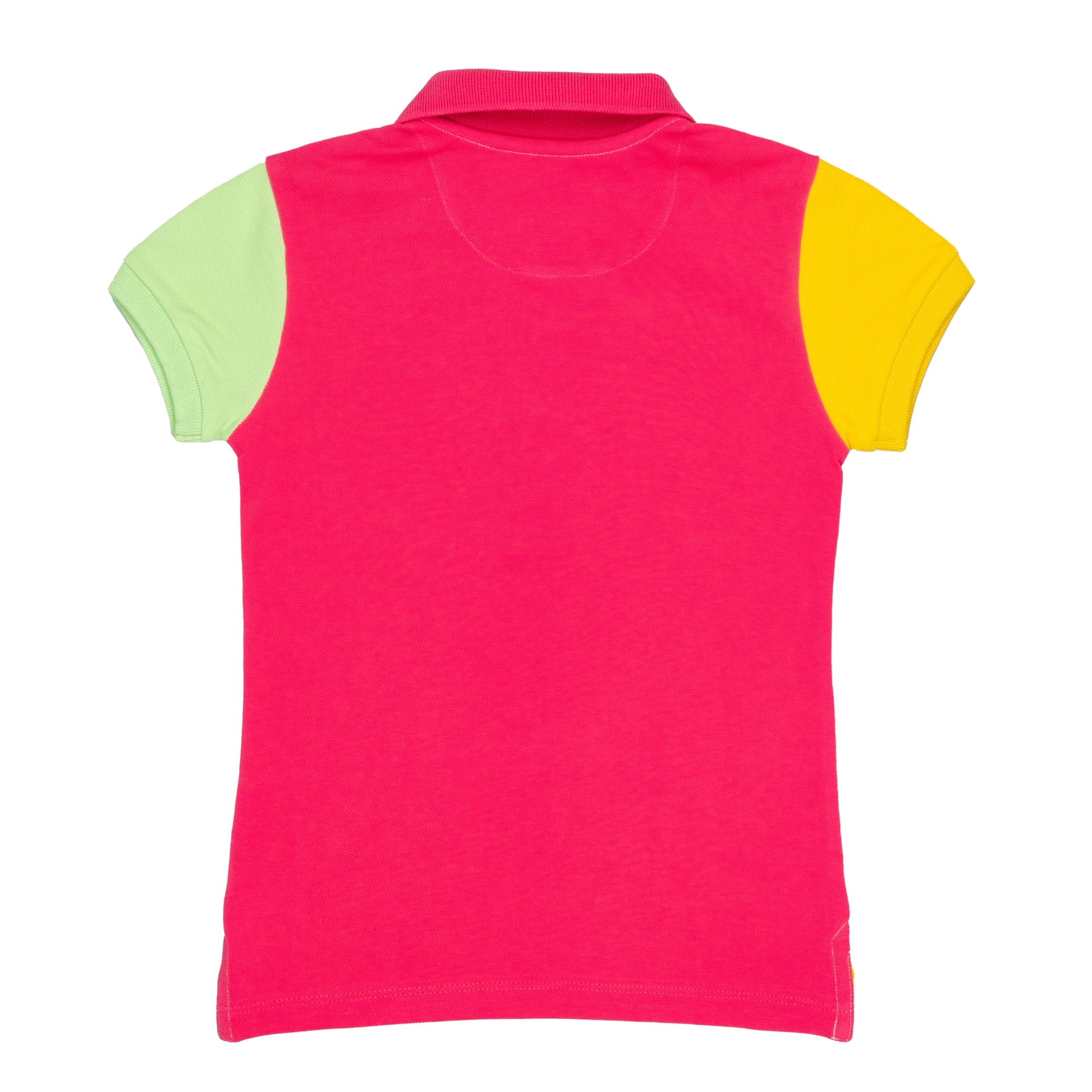 Multicolor pique polo shirt