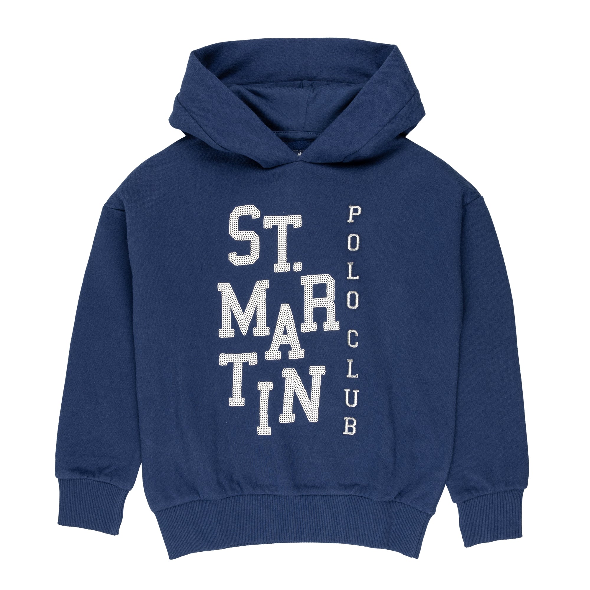 Sweatshirt with hood and maxi logo