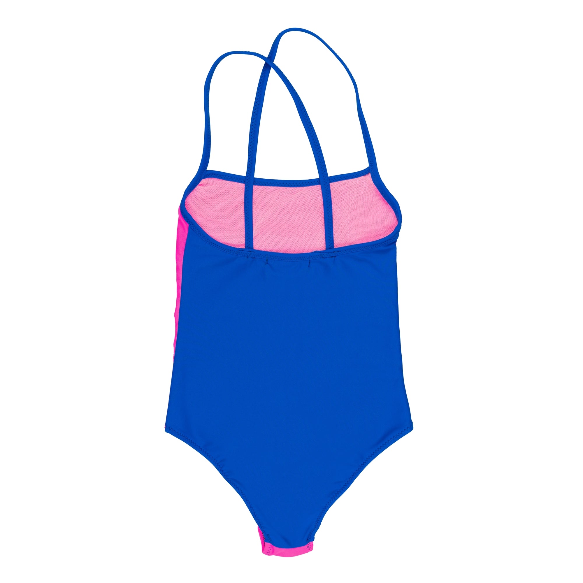 Color block one-piece swimsuit