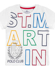 Jersey T-shirt with multicolor print