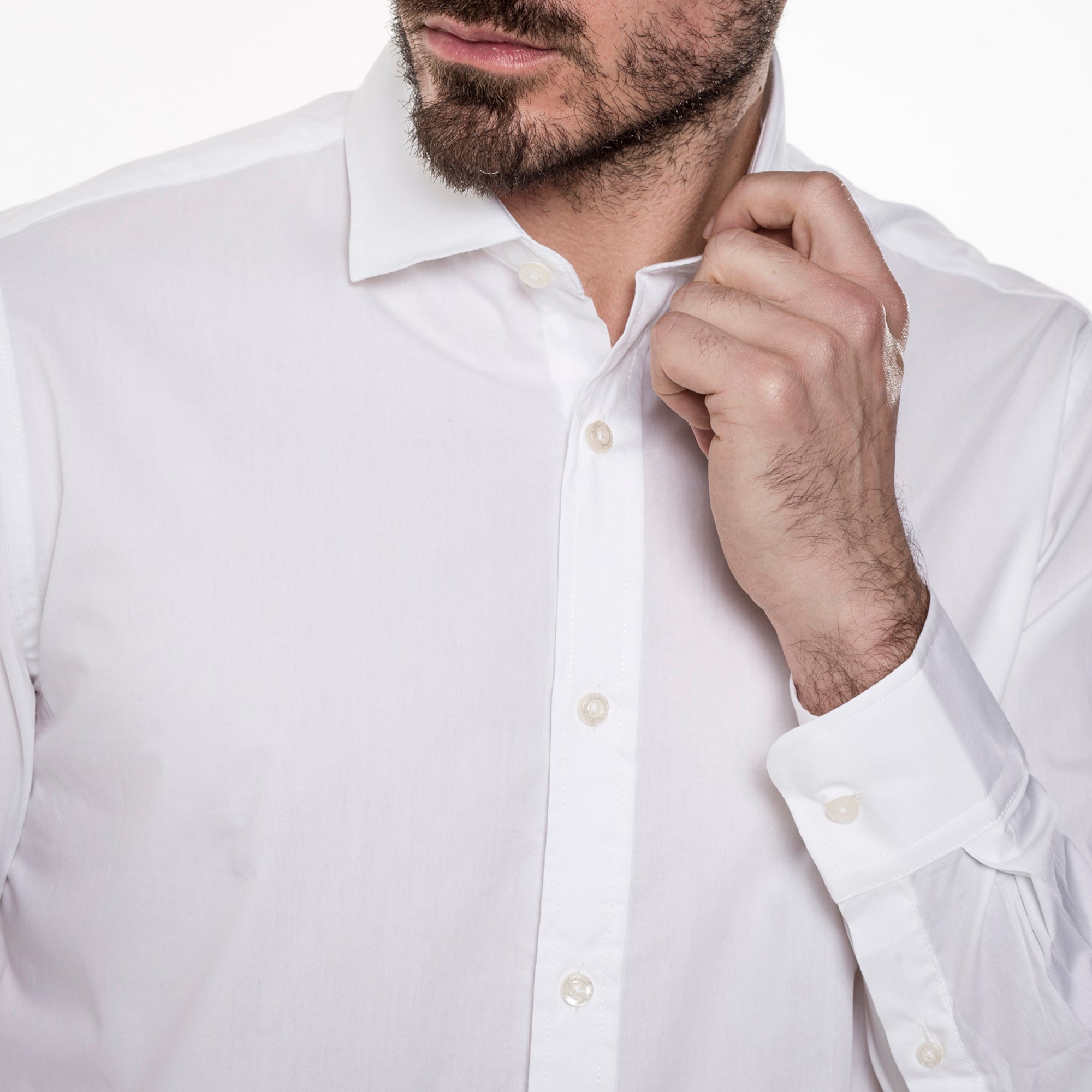 French collar poplin shirt