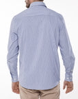 Striped shirt with French collar