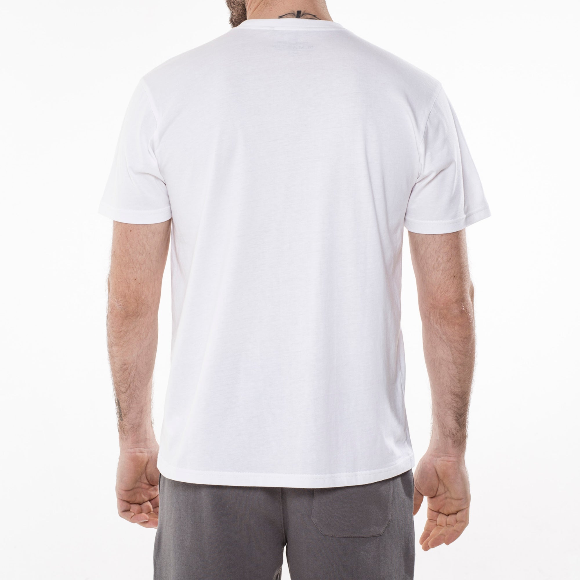Jersey T-shirt with institutional embroidery