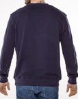 French terry sweatshirt with institutional embroidery