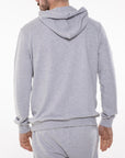 Hooded sweatshirt with institutional embroidery