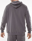 Full zipper sweatshirt with hood and logo print