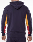 Full zipper sweatshirt with hood and colorful details