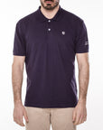 Piqué polo shirt with embroidery on the sleeve