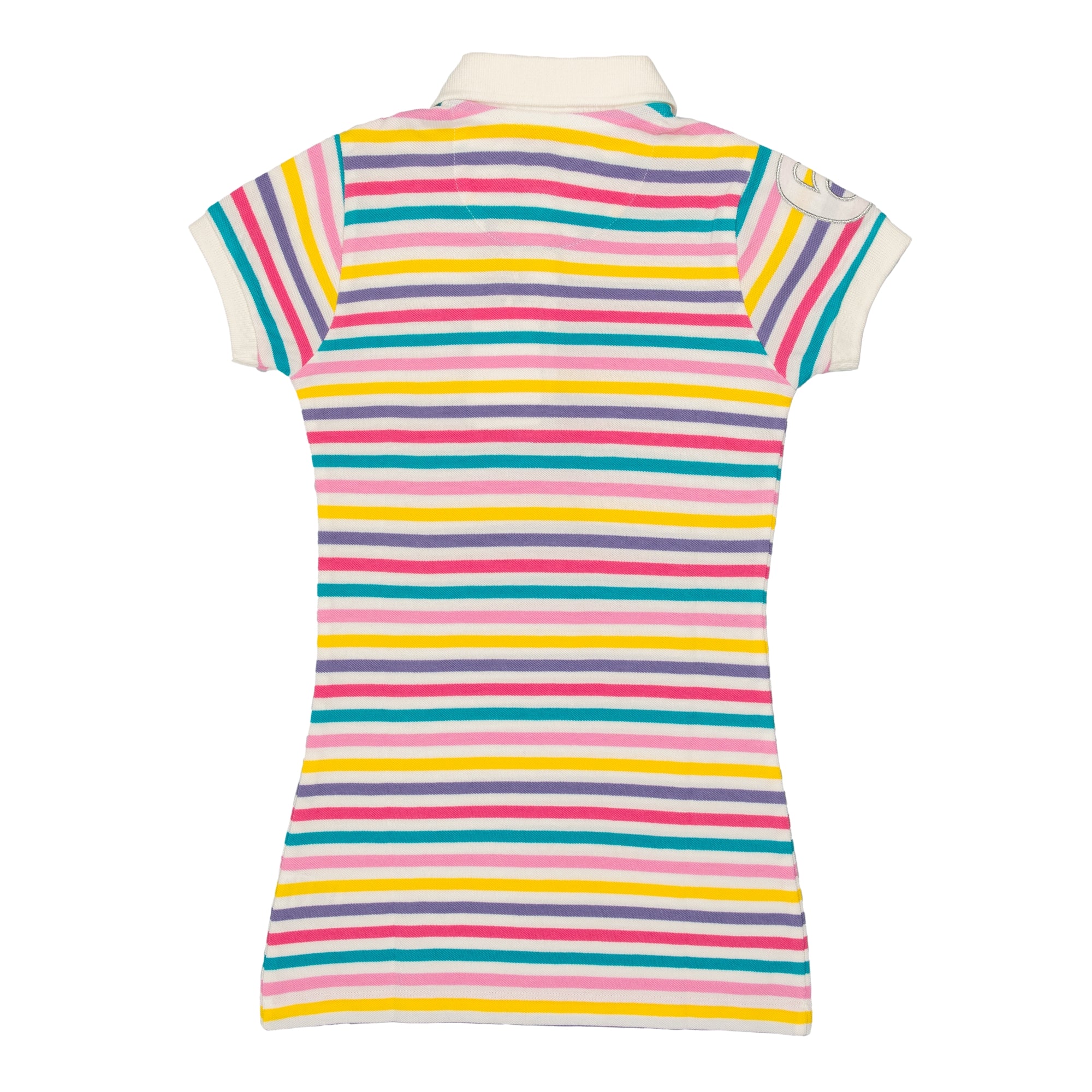 Multicolor striped piquet dress