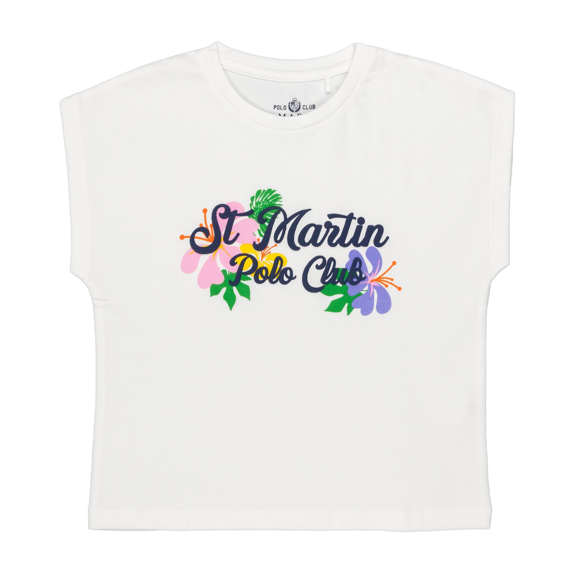Jersey T-shirt with hibiscus logo