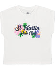 Jersey T-shirt with hibiscus logo