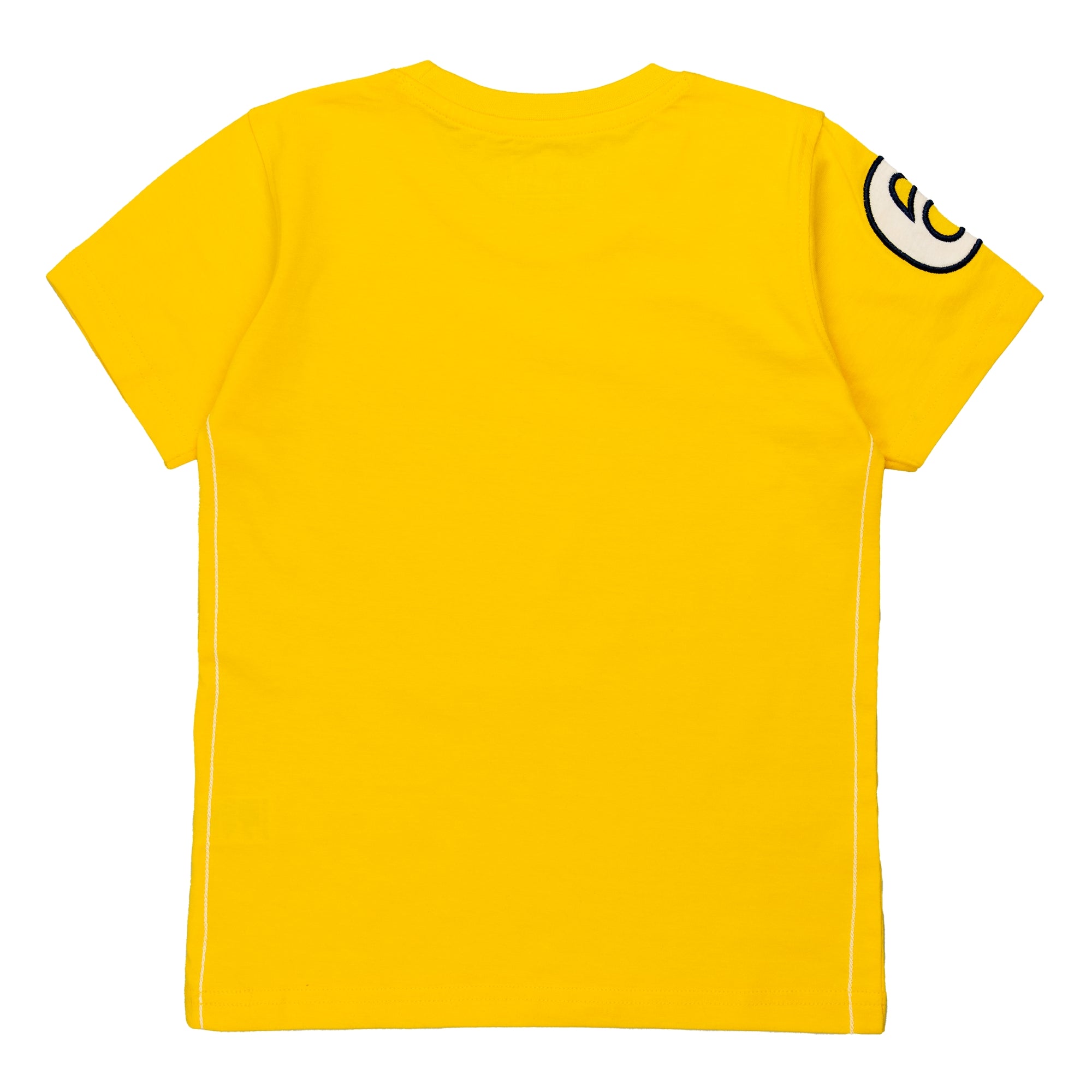 T-shirt jersey con logo davanti e ricamo su manica