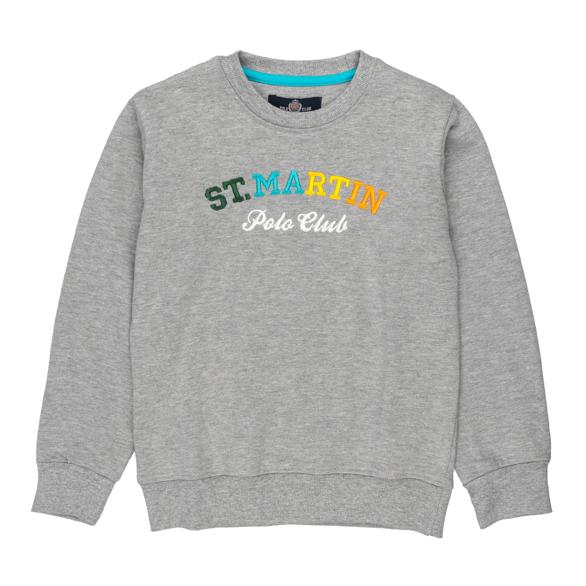 French terry sweatshirt and multicolor logo print