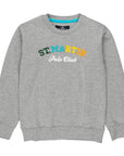 French terry sweatshirt and multicolor logo print