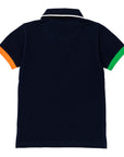 Polo piquet con stampa logo multicolor