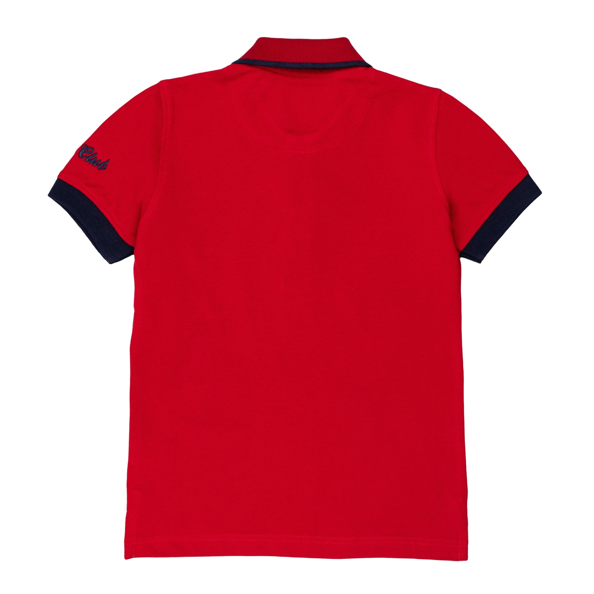 Piqué polo shirt with logo print