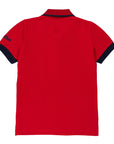 Piqué polo shirt with logo print