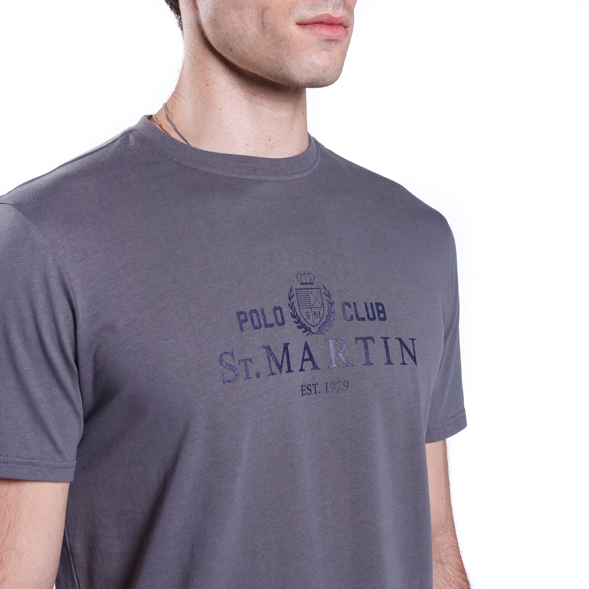 Jersey T-shirt with front logo print