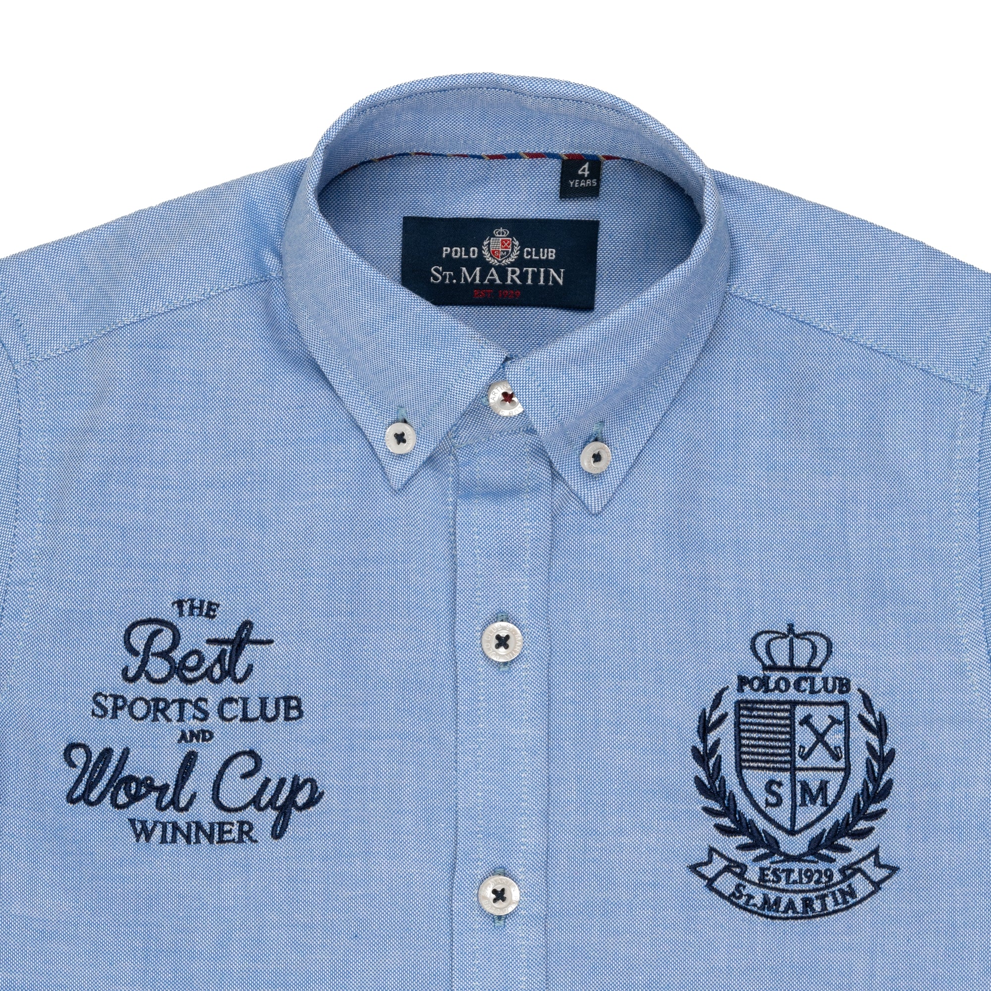 Oxford shirt with logo embroidery