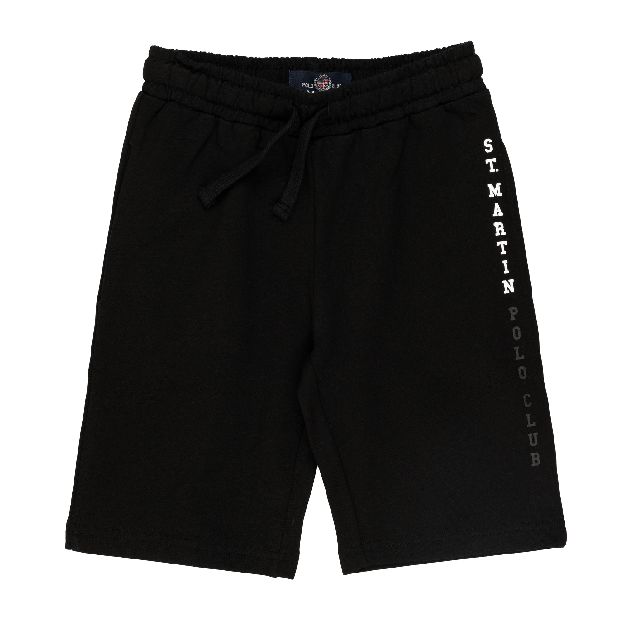 Bermuda shorts with inside brushed logo print